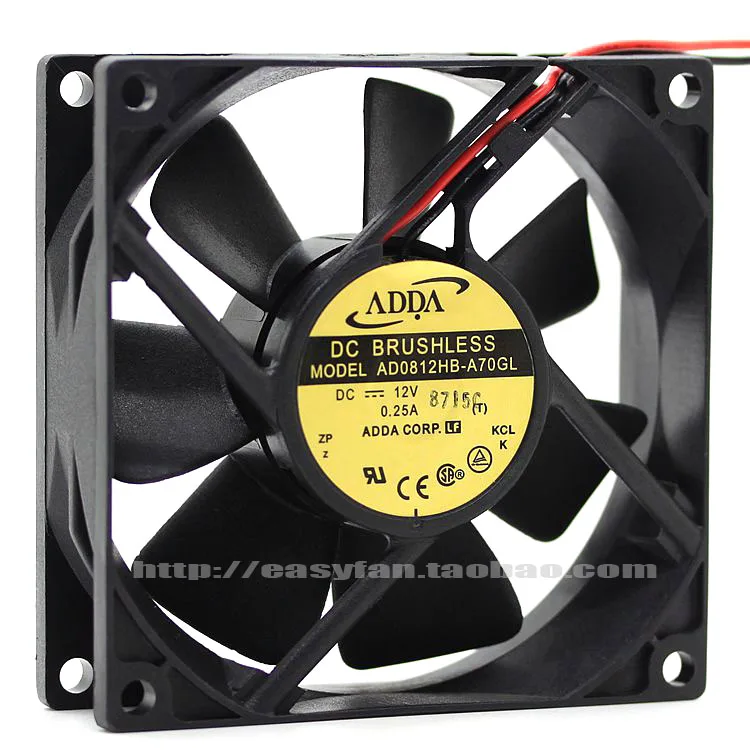 

NEW ADDA AD0812HB-A70GL 8025 12V 0.25A cooling fan