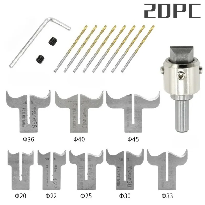 20PC Safe Buckle Knife Set Split Safe Buckle Buddha Bead Cutting Tool Woodworking Bread Ring