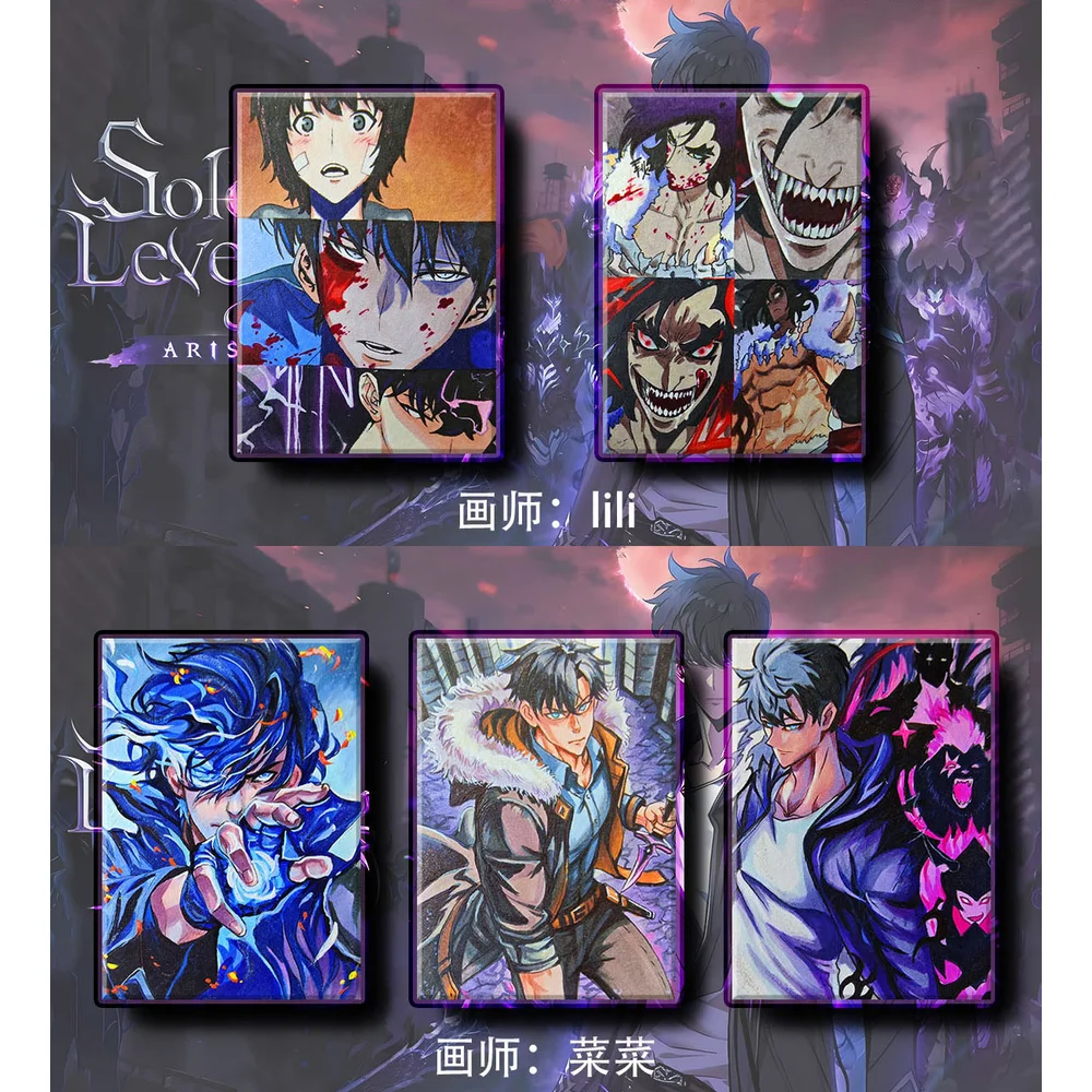 2025 plus récent Forest Studio Solo nivellement vague 2 cartes dessinées à la main 1 étui Booster boîte Anime carte de jeu