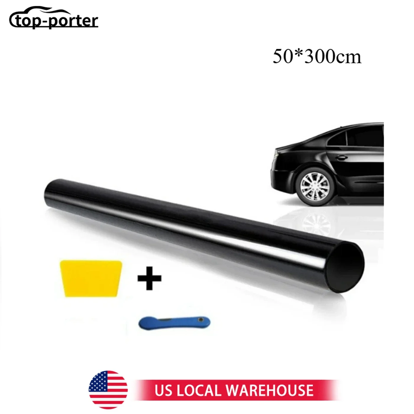 

300CM Uncut Roll Window Tint Film 5% VLT 20" X 10ft Feet Car Home Office Glass Black Durable