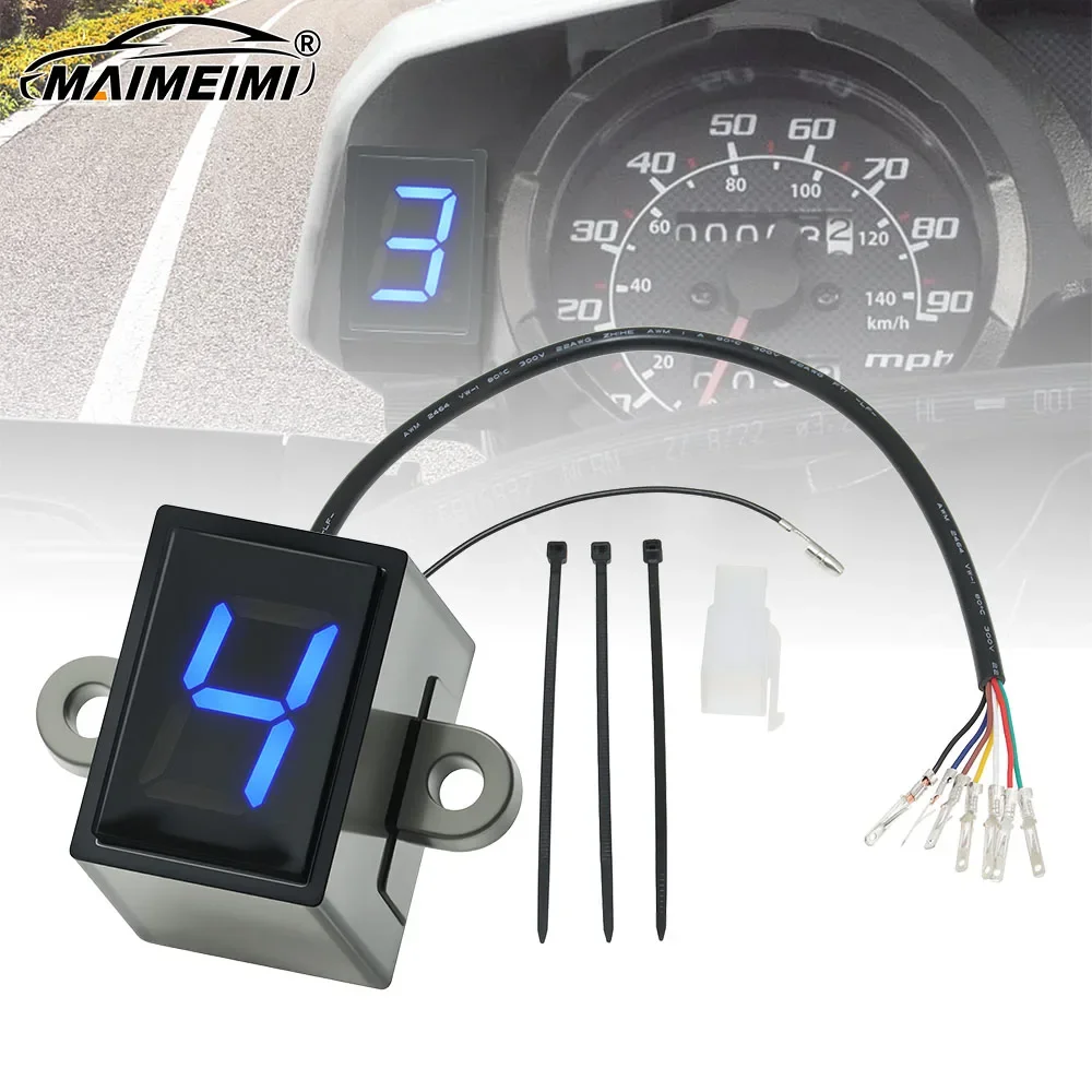 Car Gear Indicator PRO Super Thin 6 Speed Universal Digital Neutra LED Dispaly Shift Levers Sensor Display for Motorcycle 12V