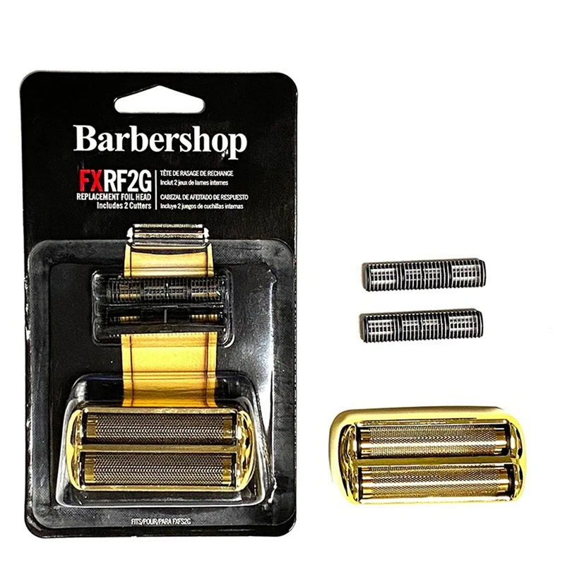 BABZ Hair Clipper Cutter Head for Babyliss Brightener PRO, Foil Shaver Blade Replacement, Stainless Steel Gold