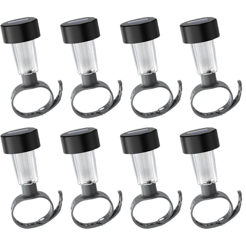 DT16 Solar Pool Lights 8PCS Waterproof LED for Above Ground Swimming Pool Fence Decoration