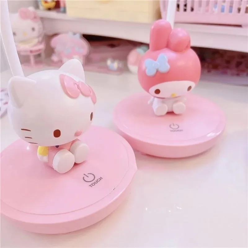 Imagem -05 - Sanrio Hello Kitty Led Night Light Perfeito para Crianças Tempo de Estudo Decoração do Quarto Adorável dos Desenhos Animados Lâmpada de Mesa Genuína Presente