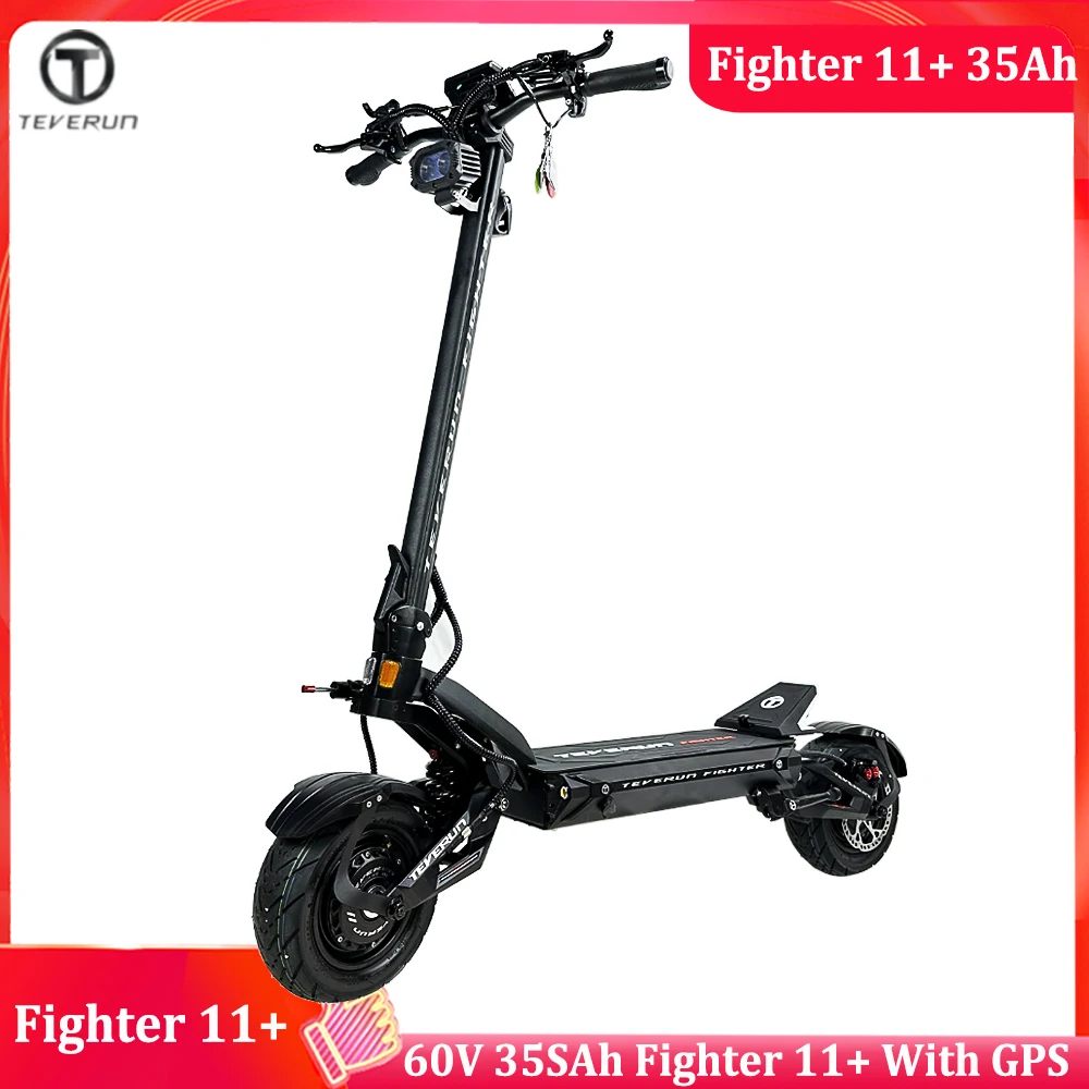 

Оригинальный двигатель Teverun Fighter 11 11 + 60 В 26 Ач/35 Ач 1600 Вт * 2, новый TFT 4 дюйма с дисплеем NFC и GPS электрическим скутером