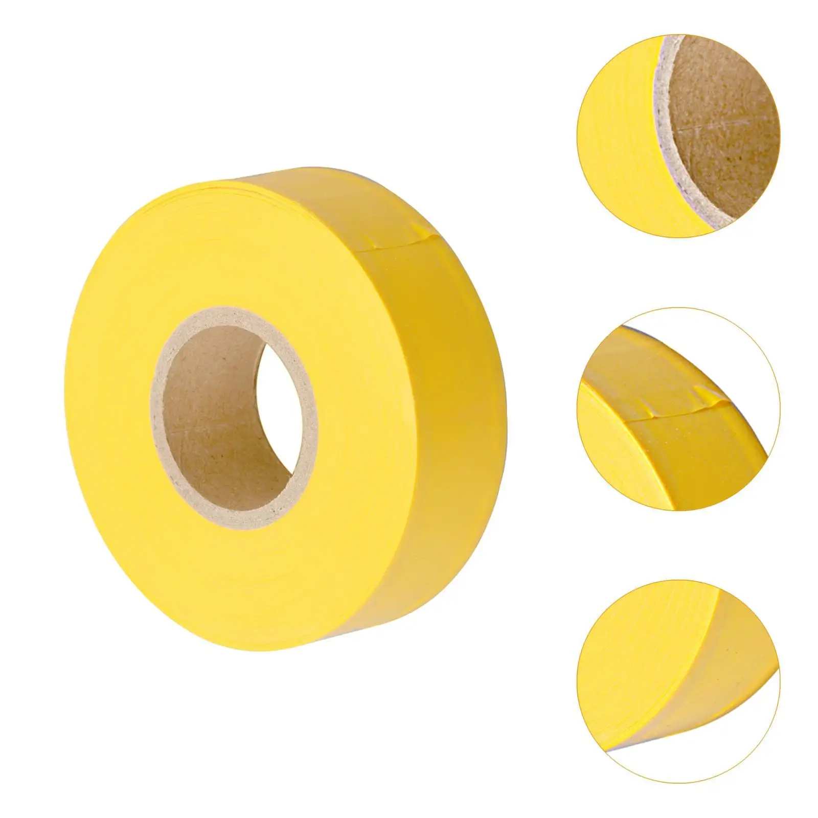 Yellow Flagging Tape Trail Tape PVC 45M Length Flagging Ribbon,Marking Tape Survey Tape for Home Workplace Use Tree Branches