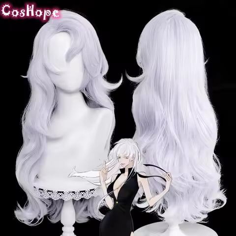 In Stock Gojo Satoru Female Cosplay Wig 70cm Silver Purple Wig Cosplay Anime Wigs Heat Resistant Synthetic Wig