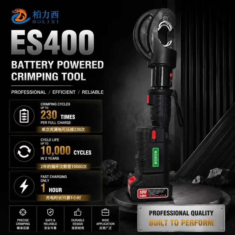 Hot Selling  professional electricians, this 120KN battery-powered hydraulic crimping tool delivers precise and reliable