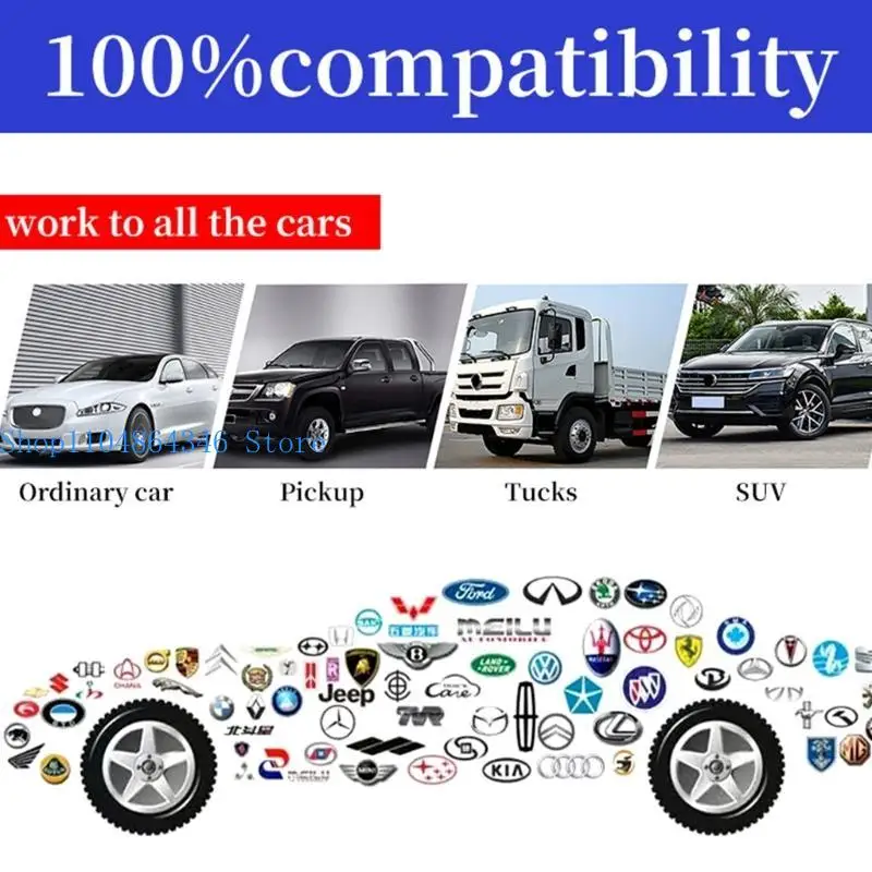 652F 4.3 Inches Head Up Display Car Universal Dual System HUD Speedometer OBD GPS Speed Engine Mileage Measurement for Ca