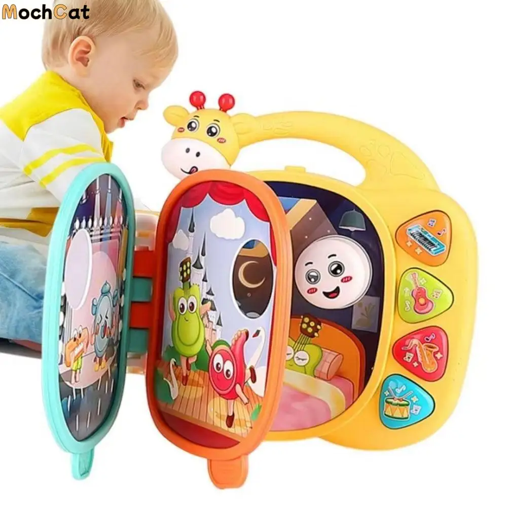 

Montessori Nursery Book Flipped E-book Early Educational Musical Learning Toys Intellectual Multifunction
