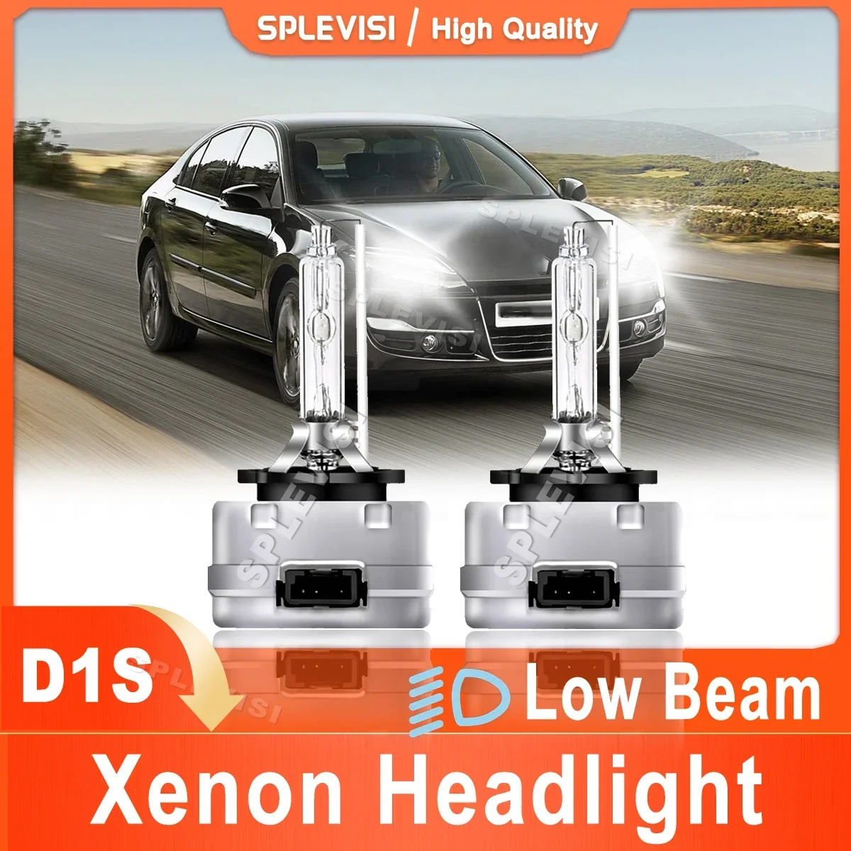 2x D1S Xenon Lamp Car Light Headlight Low Beam 6000K White For Renault Laguna MK3 2007 2008 2009 2010 2011 2012 2013 2014