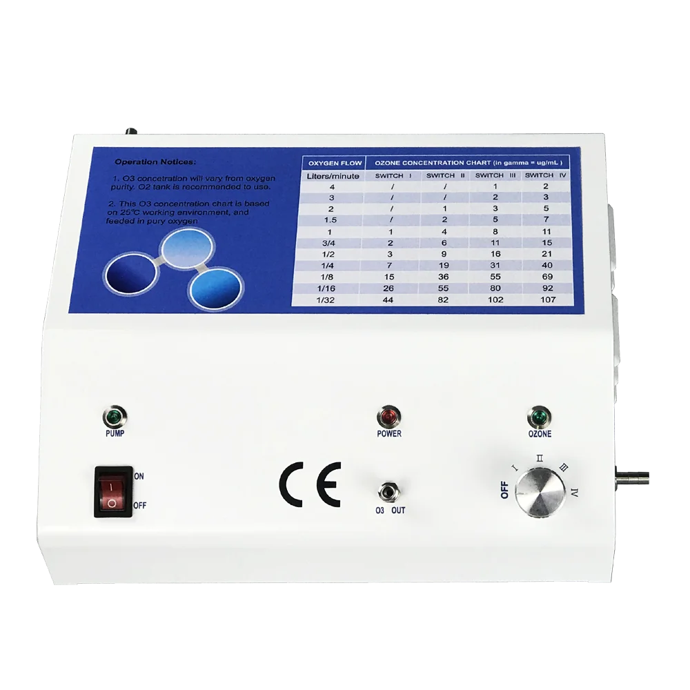 AQUAPURE Factory Price 10-107 gamma Ozone medical generator ozone therapy equipment with sucking pump with Ozone Destructor