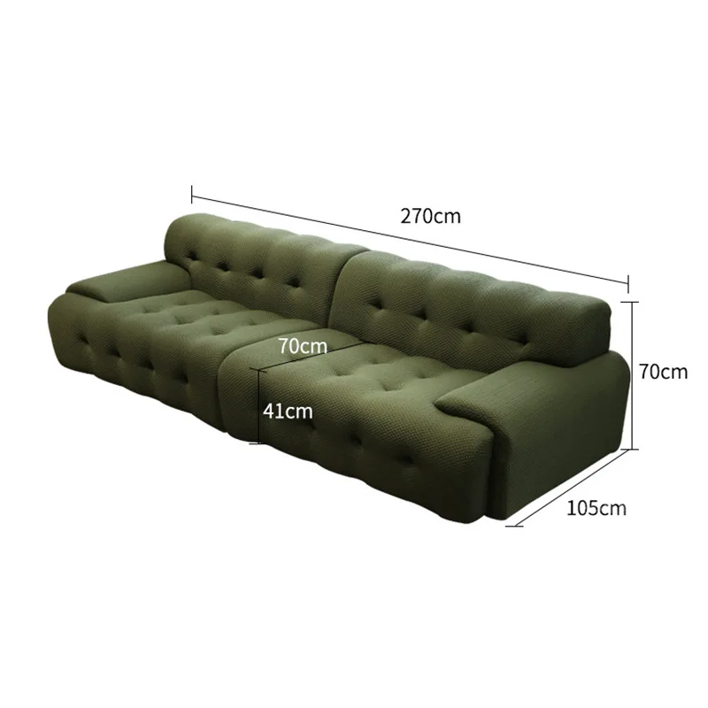 

Light luxury minimalist style living room fabric sofa small apartment furniture freehand space Rochburg sofa