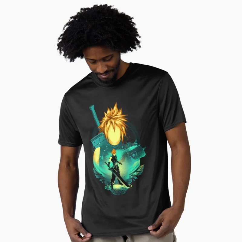 

Midgar Mercenary Final Fantasy Gift t shirt for RPG Gamer 100% cotton printed Short Sleeve Graphic clothes All size tops S-6XL