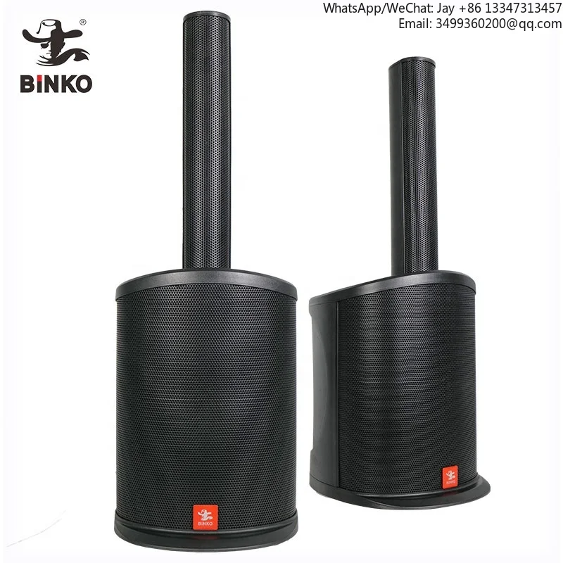 

Binko Outdoor Waterproof Church Professional Concert Stage Blue Tooth Conference Column Speakers Active System Speaker