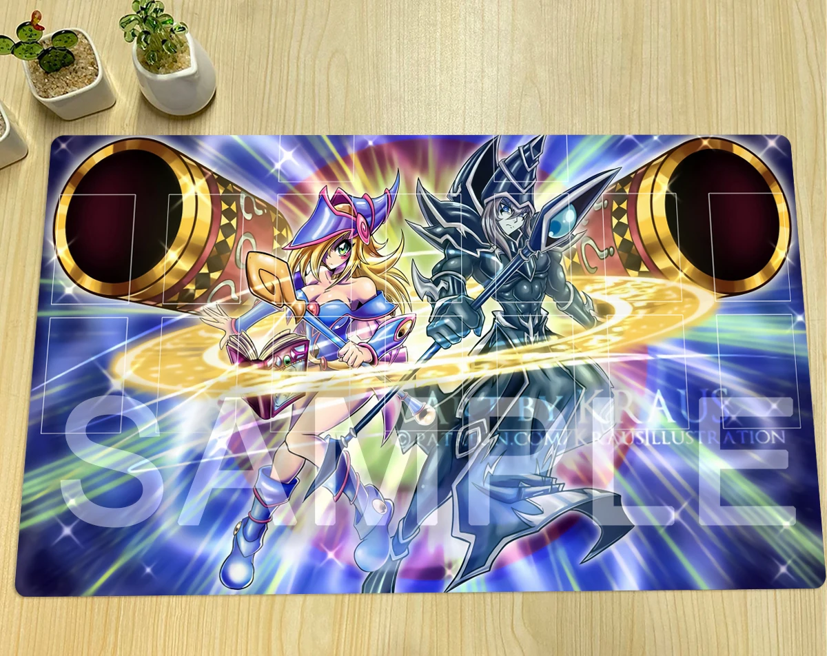 ¡YuGiOh tapete de mago oscuro, TCG tapete para magos, Unite! Alfombrilla de goma para juegos de cartas CCG Trading, almohadilla de escritorio, bolsa gratis 600x350mm