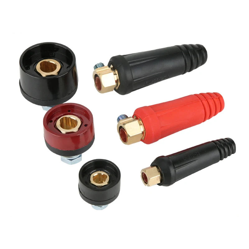 Europe Welding Machine Quick Fitting Female Male Cable Connector Clamp Socket Plug Adaptor Tig Inverter Welding Machine Tools