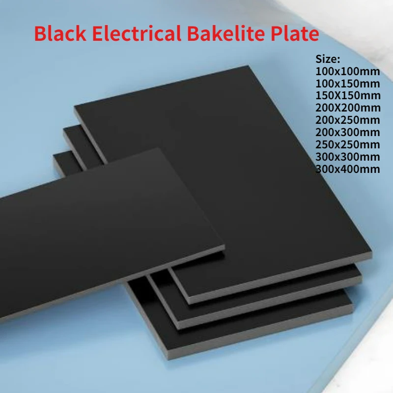 

1-5pcs Black Insulation Board Bakelite Sheet Processing Custom Insulated Panels Phenolic Bakelite Resin Plate Thickness3mm-30mm