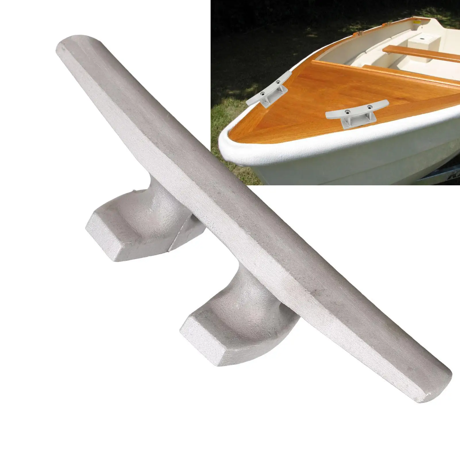 Boat Cleat Open Base Anti Slip 2 Holes for marine Boat Cleat Moisture Resistant for kayak