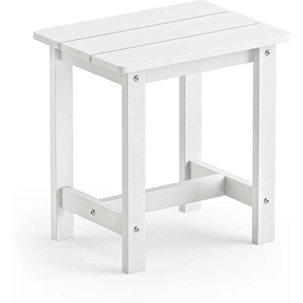 

Outdoor Side Table, HDPS Small Outdoor Adirondack Side Tables, Outside End Table or Patio, Porch, Deck, Weather Resistant/Easy M
