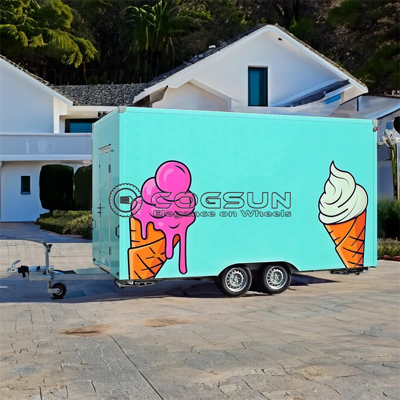 Carcasa de Camión de Comida Personalizable Estándar Estadounidense para Cualquier Cocina, Lista para Equipar