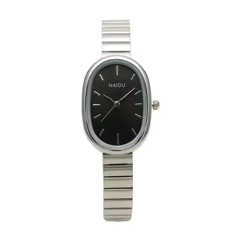 Montre à quartz narà petit cadran pour femme, acier inoxydable, bracelet en bambou, mode de loisirs étudiante, cadeau de luxe, livraison directe