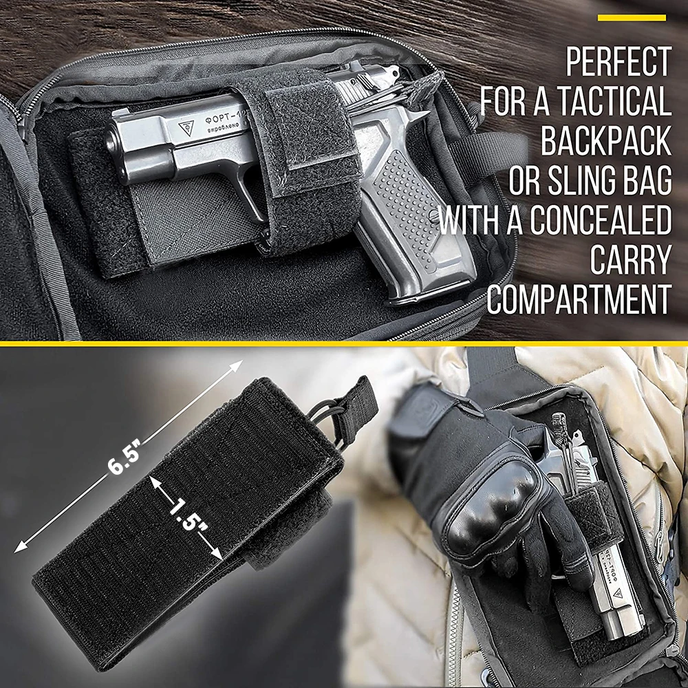 Funda de pistola Universal para transporte oculto, almacenamiento de pistola de mano, soporte de transporte oculto para hombres y mujeres, coche y