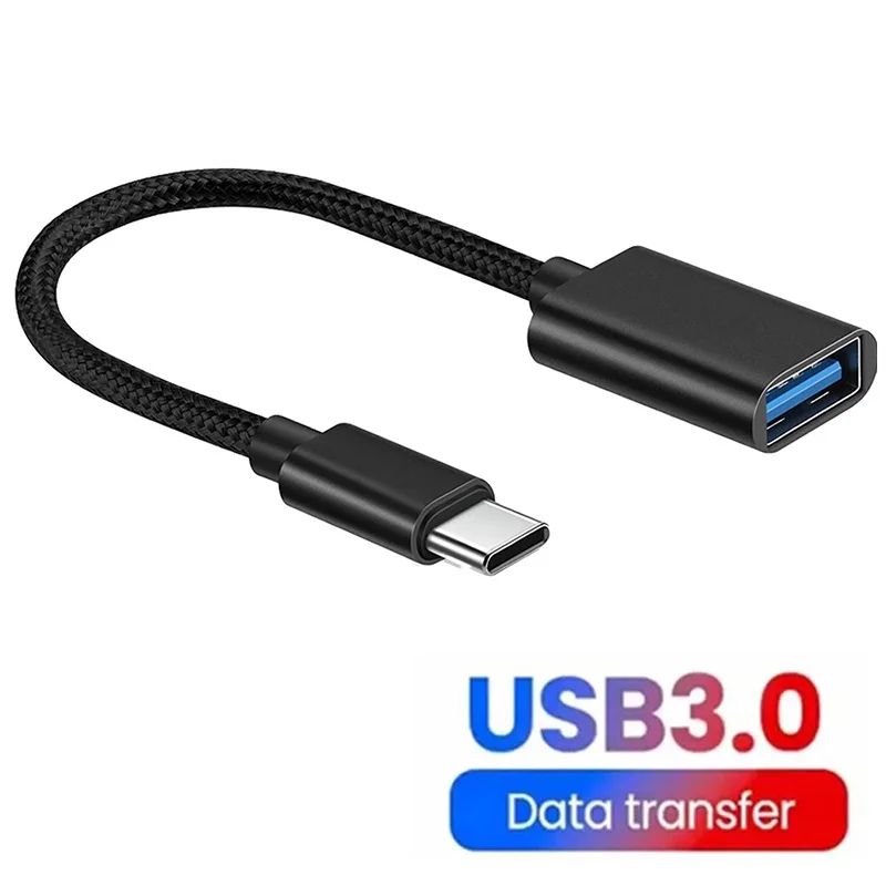 Universal USB To Type C Data Cord Adapter Mini USB to Type C Splitter USB to USB C Connector USB C OTG Converter For iPhone Vivo