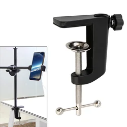 Liga de alumínio Lâmpada Bracket Clamp, DIY Fixo Metal Clip Fittings, Parafuso Camera Holder para Transmissão, microfone, Desk Lamp Clamp