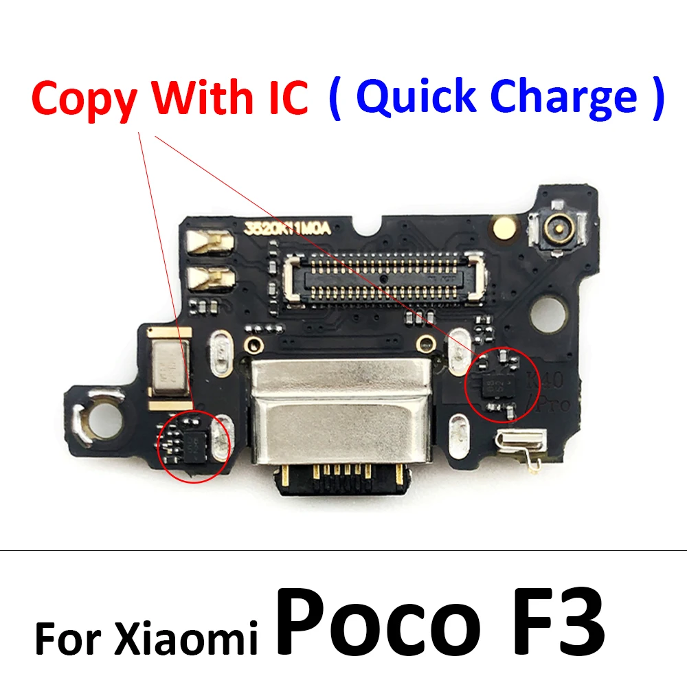 Imagem -05 - Carga Usb Jack Dock Connector Placa de Carregamento Porto Cabo Flex para Xiaomi mi Poco x3 m3 f1 f3 x4 m4 Pro 4g 5g 20 Peças Lote