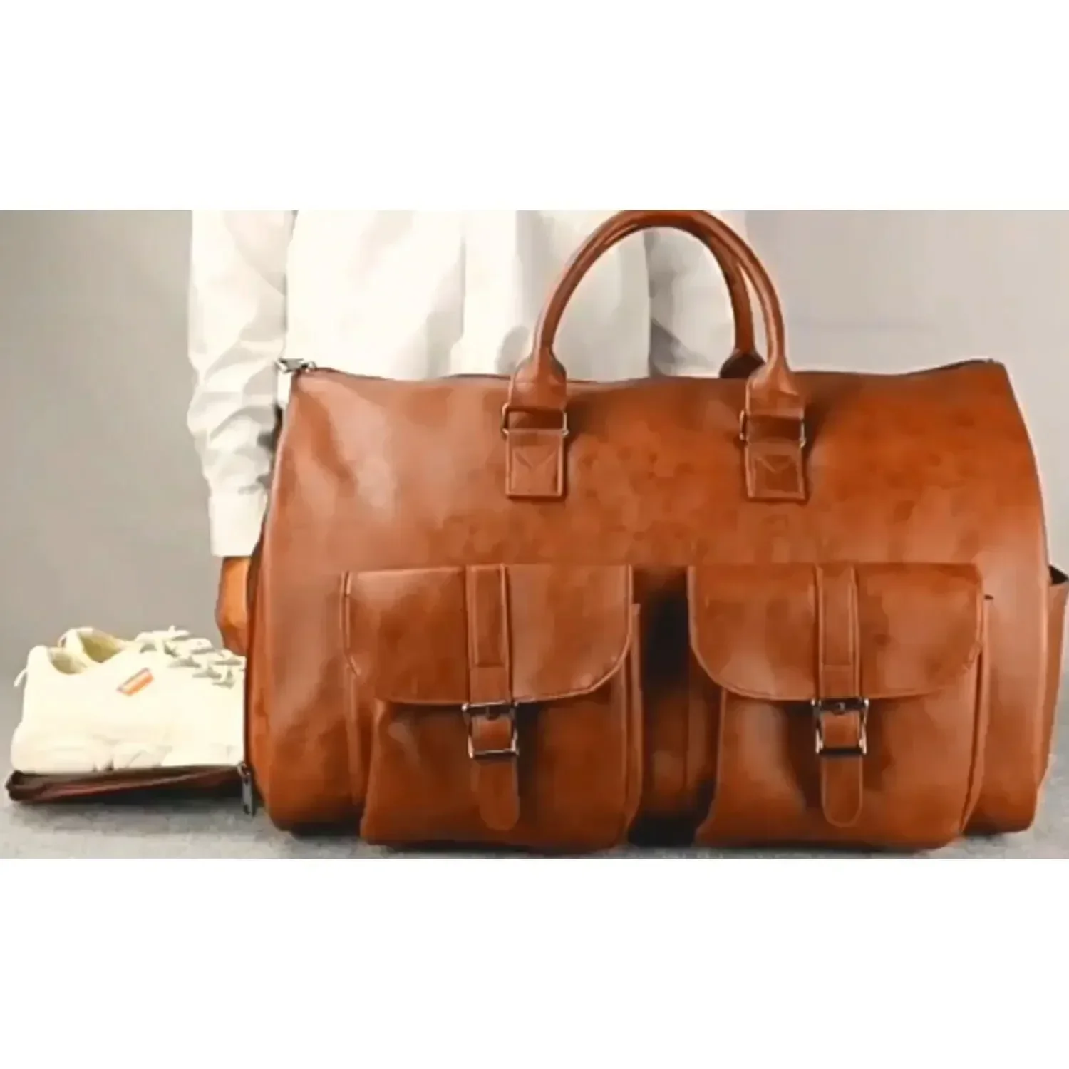 52cm/20.5inch Convertible Travel Clothing Bag,  Carry-On Duffle Bag 2-in-1 Hanging Luggage Set Business middle size luggage
