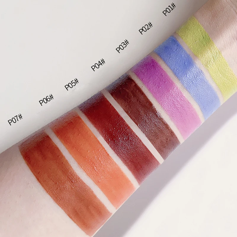 Bâtons de fard à paupières liquide monochrome mat, 1 pièce, palettes de fard à paupières, imperméable, longue durée, paillettes, maquillage pour les yeux, séchage rapide, coloré, nouveau