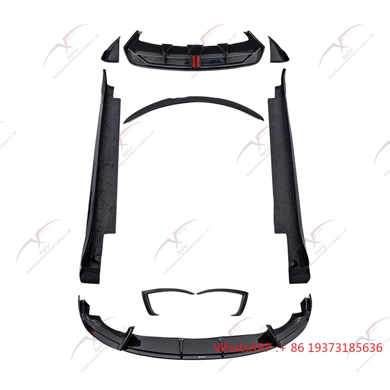 For Tesla Model S Body Kit Upgrade Carbon Fiber Car Bumpers Front Lip Rear Spoiler Rear Diffusers Accessories 2023-2024