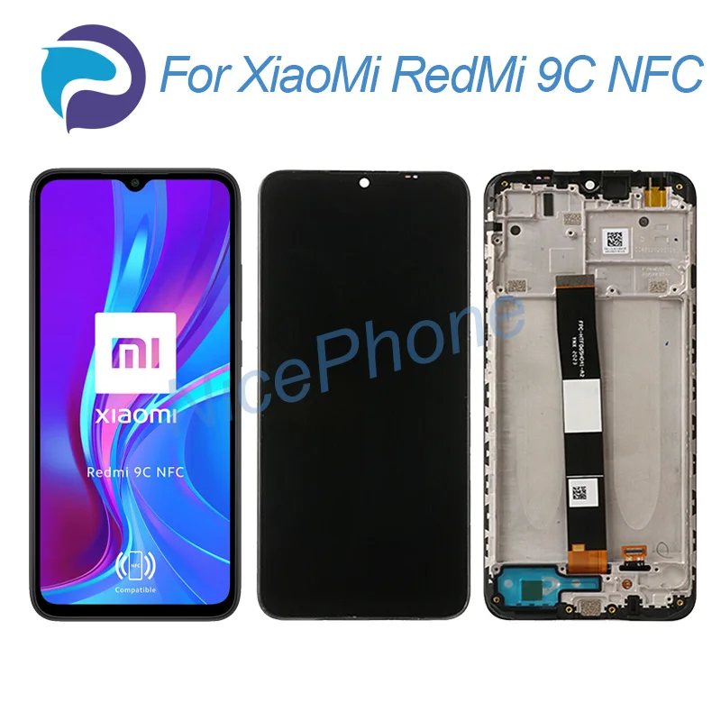 For RedMi 9C NFC LCD Screen + Touch Digitizer Display 1600*720 M2006C3MNG RedMi 9C NFC LCD Screen