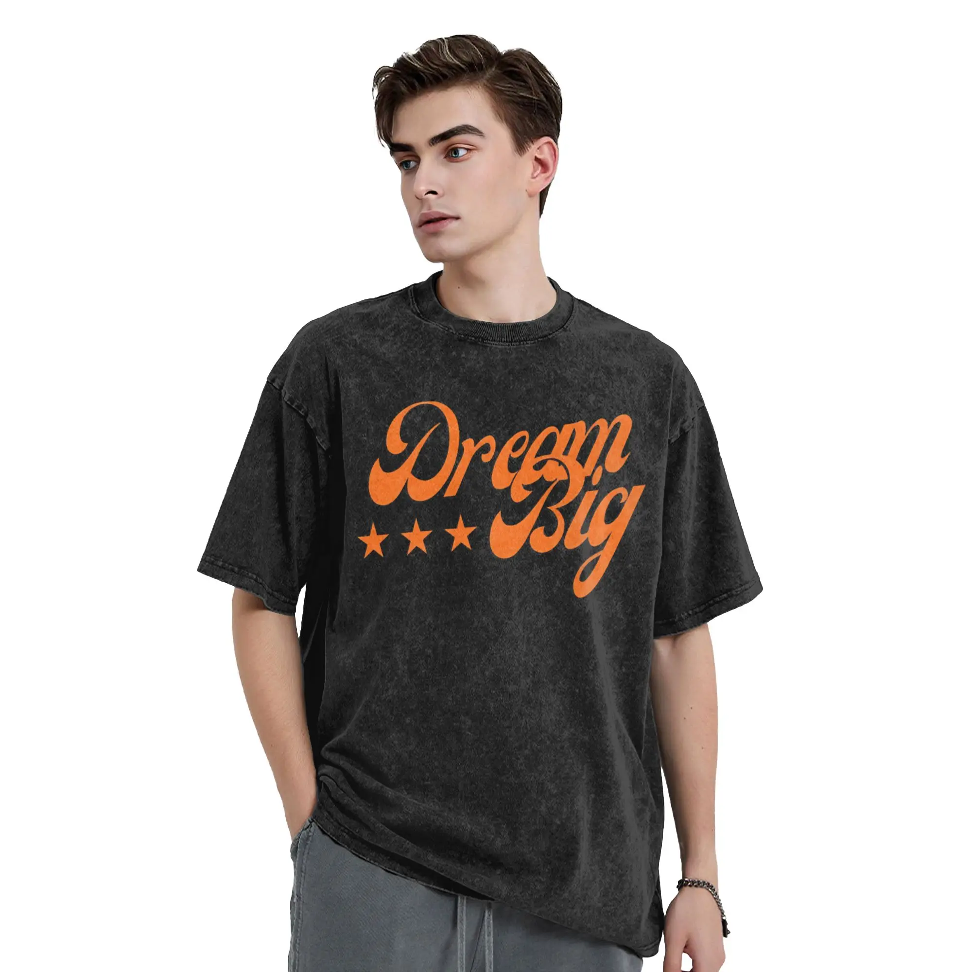 Vintage Marty Supreme Dream Big  Vintage Washed T-Shirt Men's Cotton Short Sleeve  O-neck Summer Top Tee