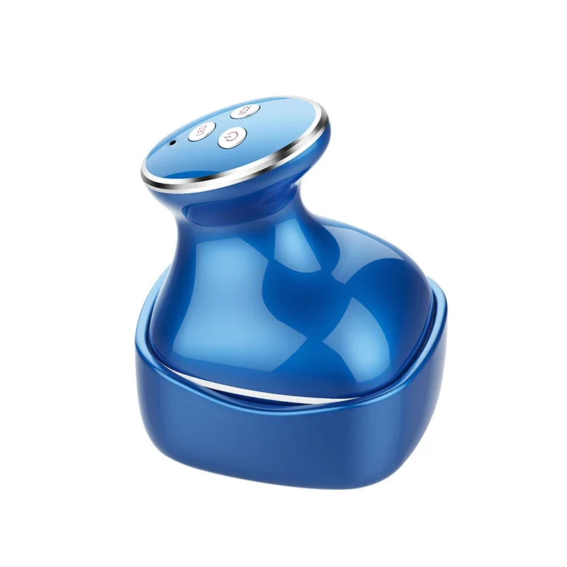 قابلة للشحن الكهربائية الذكية الضوء الأحمر تهتز الأخطبوط رئيس اللاسلكي سيليكون الشعر فروة الرأس آلة تدليك الشحن السريع #5