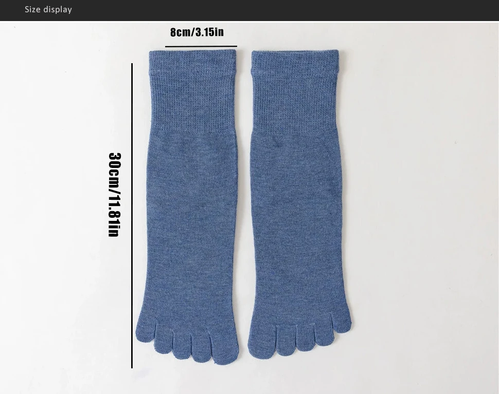 Yoga Fünf Finger Socken Frau Mädchen Kompression Baumwolle Solide Non-Slip Mittelrohr Pilates Fitness Harajuku Sport Kappe Kurze socken – Detail 1
