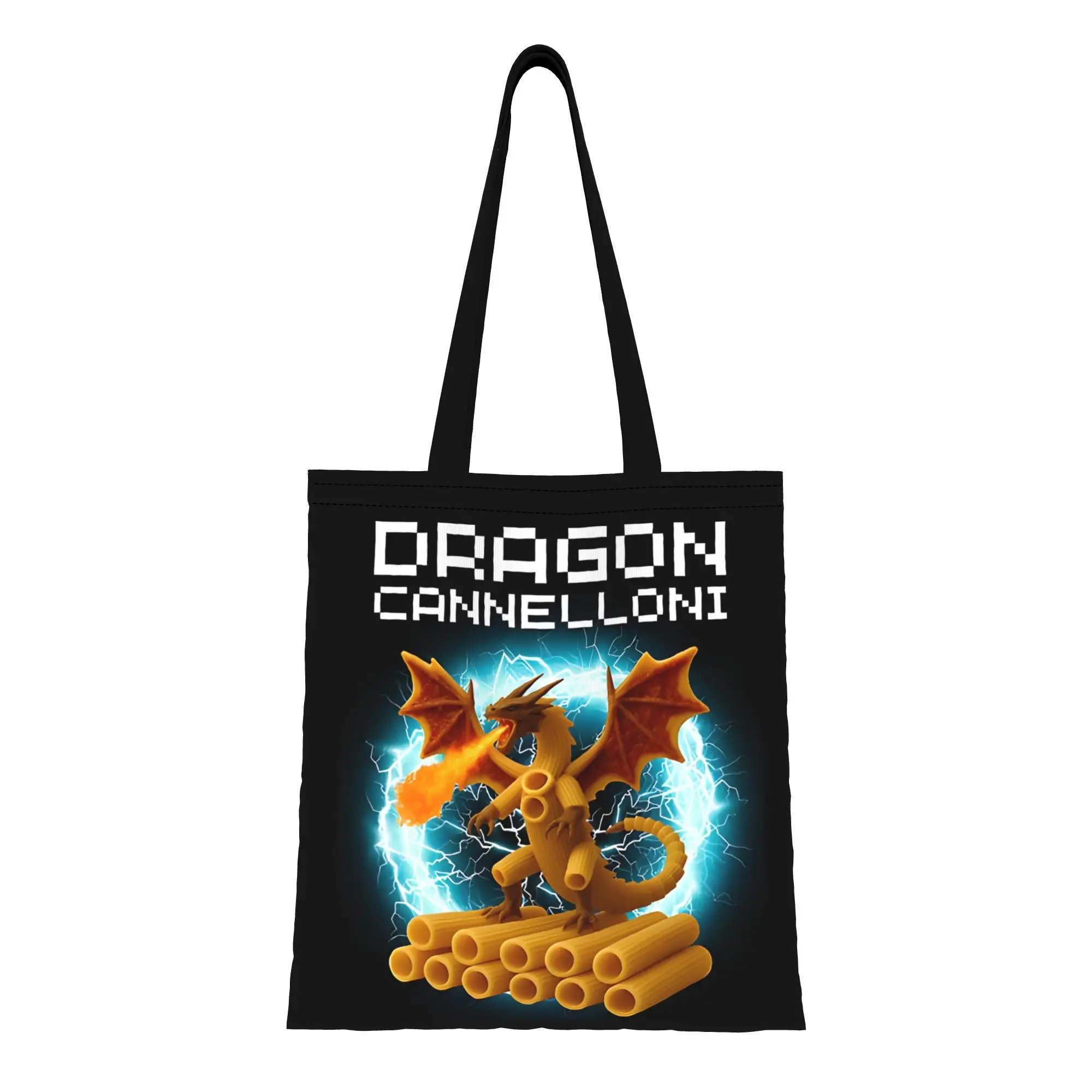 

Dragon Cannelloni Dragoni Italian-Brainrot Canvas Woman Tote Bag for Shopping Travel Outdoor Shoulder Handbag gift handle bag