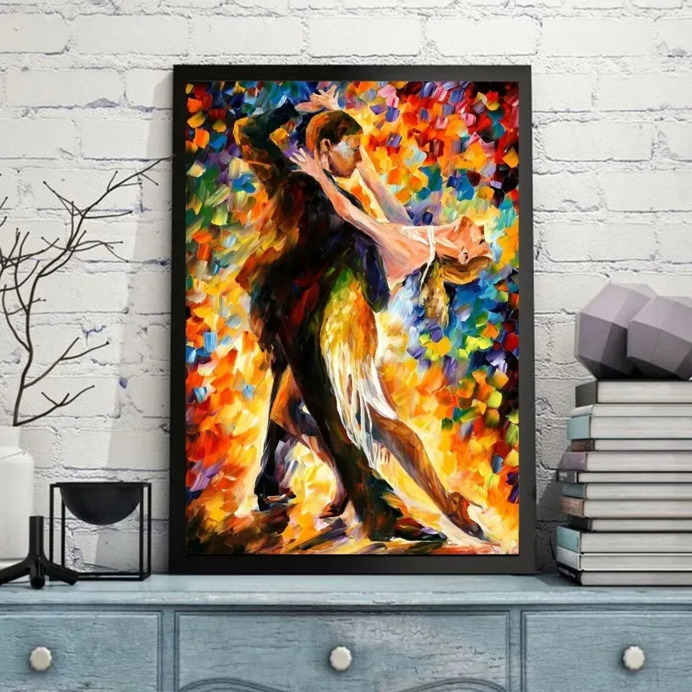 L-leonid Afremov Oils Poster  Art Poster Retro Canvas Paper  Room Bar Cafe Vintage Decorative Painting