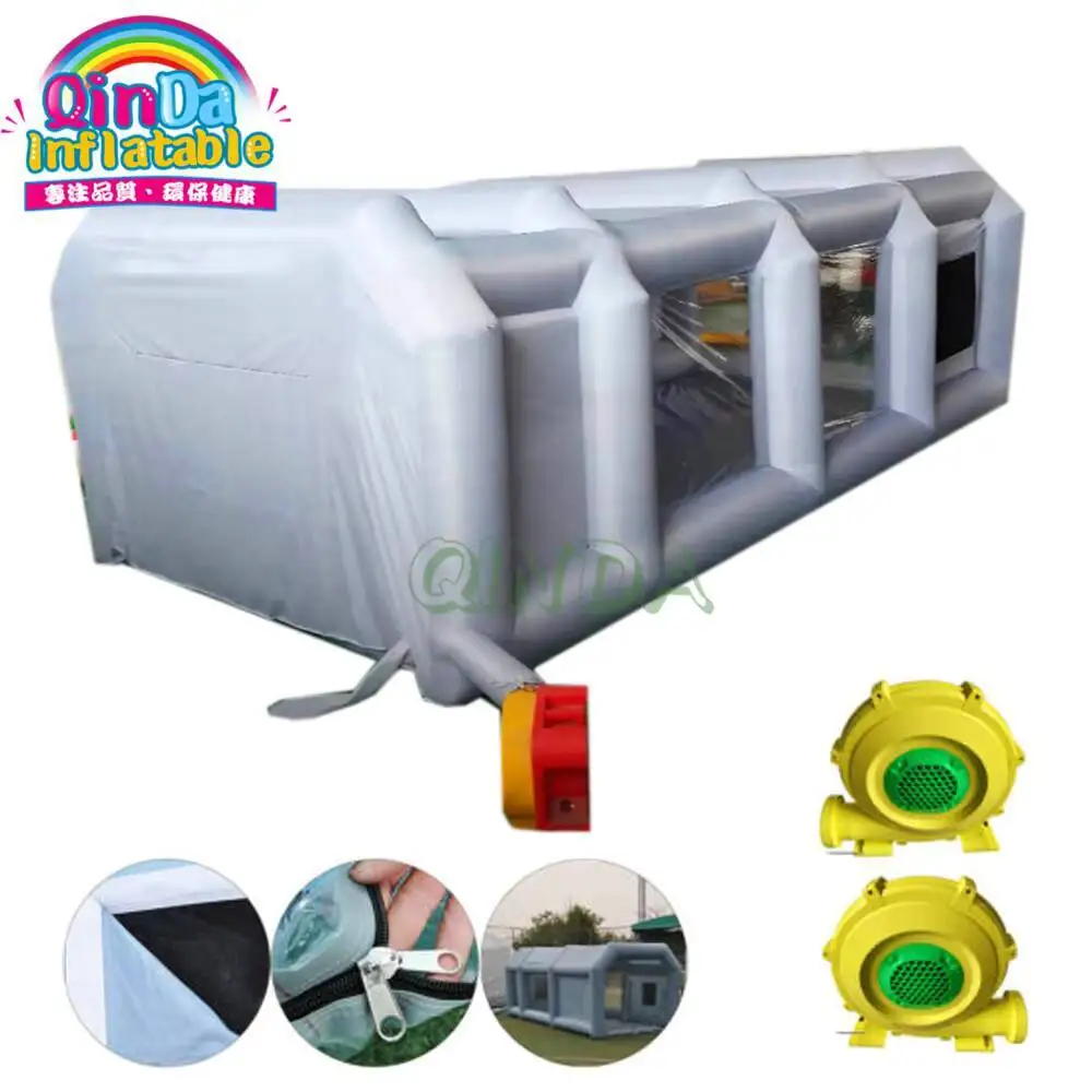 

With Flitters Mobile Small Used 2 Air Blowers Inflatable Car Spray Paint Booth