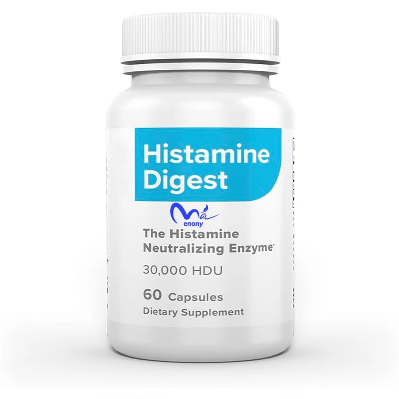 60 Kapseln – Histamin-neutralisierendes Enzym – Linderung der Histamin-Intoleranz mit Diamin-Oxidase – Dao-Enzym-Ergänzung