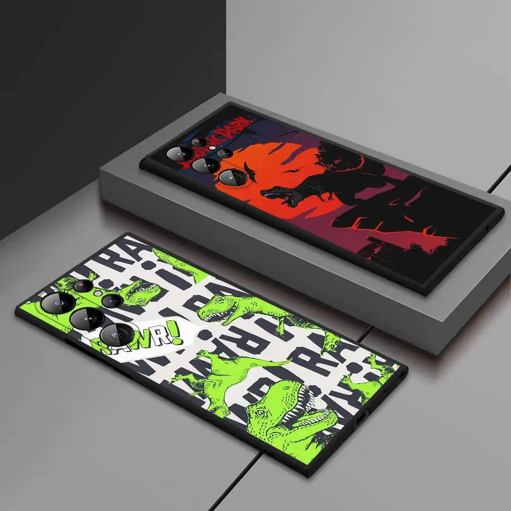 

J-Jurassic Park Phone Case For Samsung Galaxy S25 Ultra S22 S23 S24 Ultra S21 S20 5G Protective Soft Silicone TPU Funda