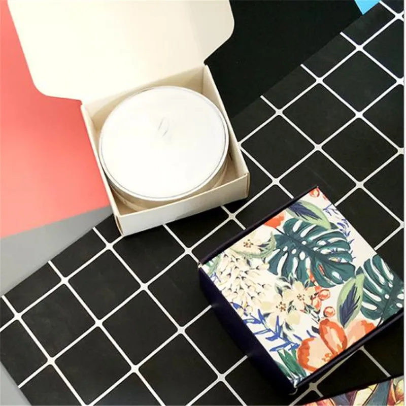 10pcs/lot Flower And Bird Pattern Small Jewelry Box Foldable Handmade Soap Packaging Box Lovely Mermaid Boxes For Gifts