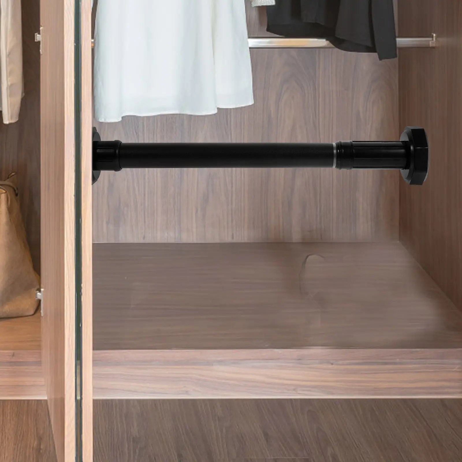 

Multipurpose Shower Curtain Rod No Drilling Telescopic Extendable Tension Rod Clothes Drying Pole Adjustable Window Curtain Rail