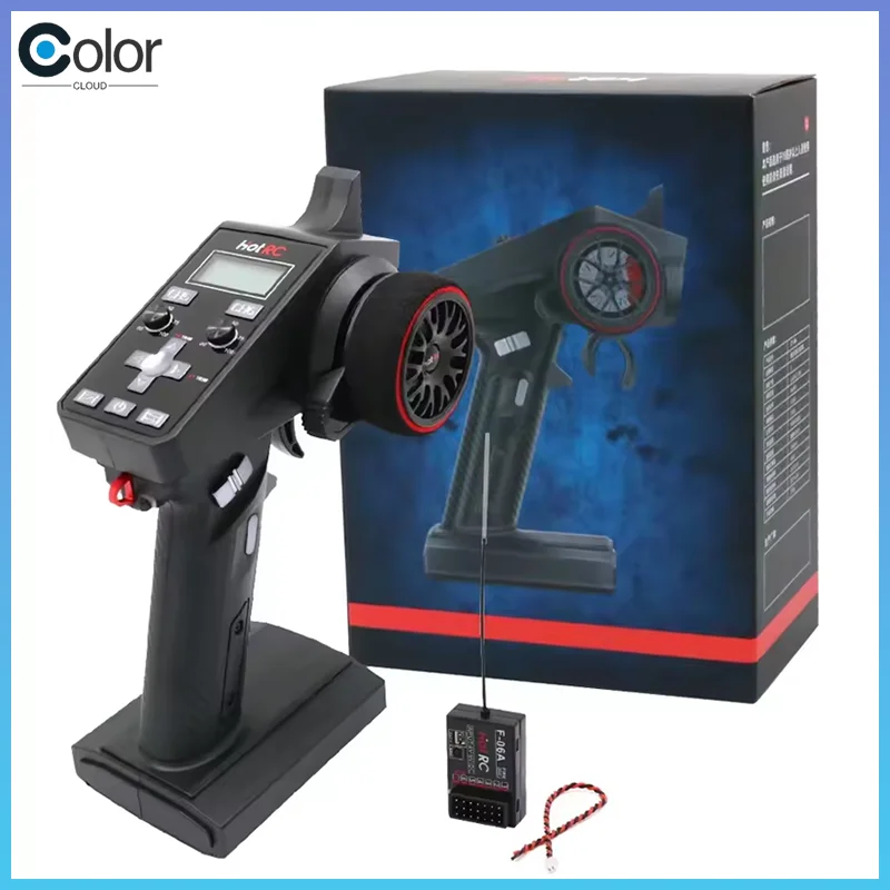 

Hotrc Ct-6a 6ch Rc Transmitter 2.4ghz Remote Controller Radio System With F-06a Receiver For Rc Car Boat Tank