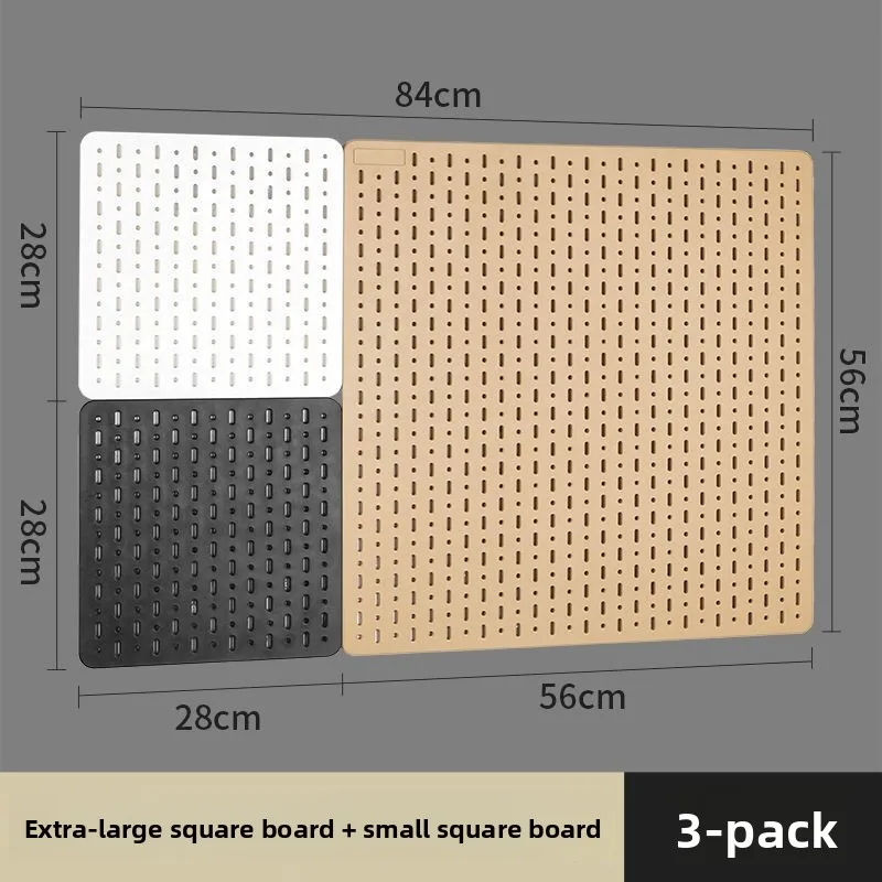 Complete Set Wall-Mounted Storage Board No Drilling Required Versatile Hole Board for Organization And Home Decor view 2
