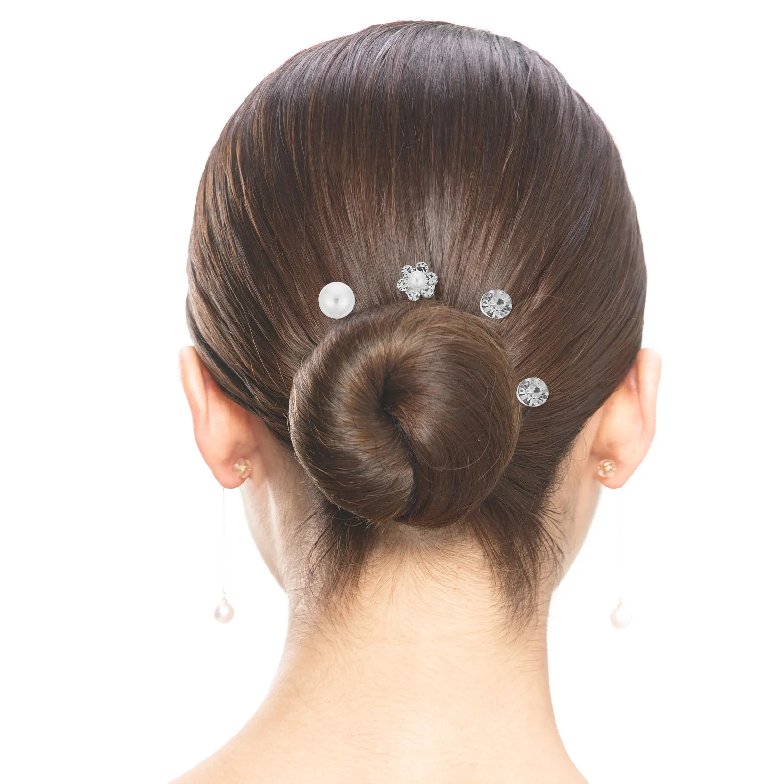 60Pcs Spiral Hairpins Rhinestone Pearl Swirl Bridal Wedding Prom Hair Clip Accessories Spring Hairclip Elegant Flower Barrette