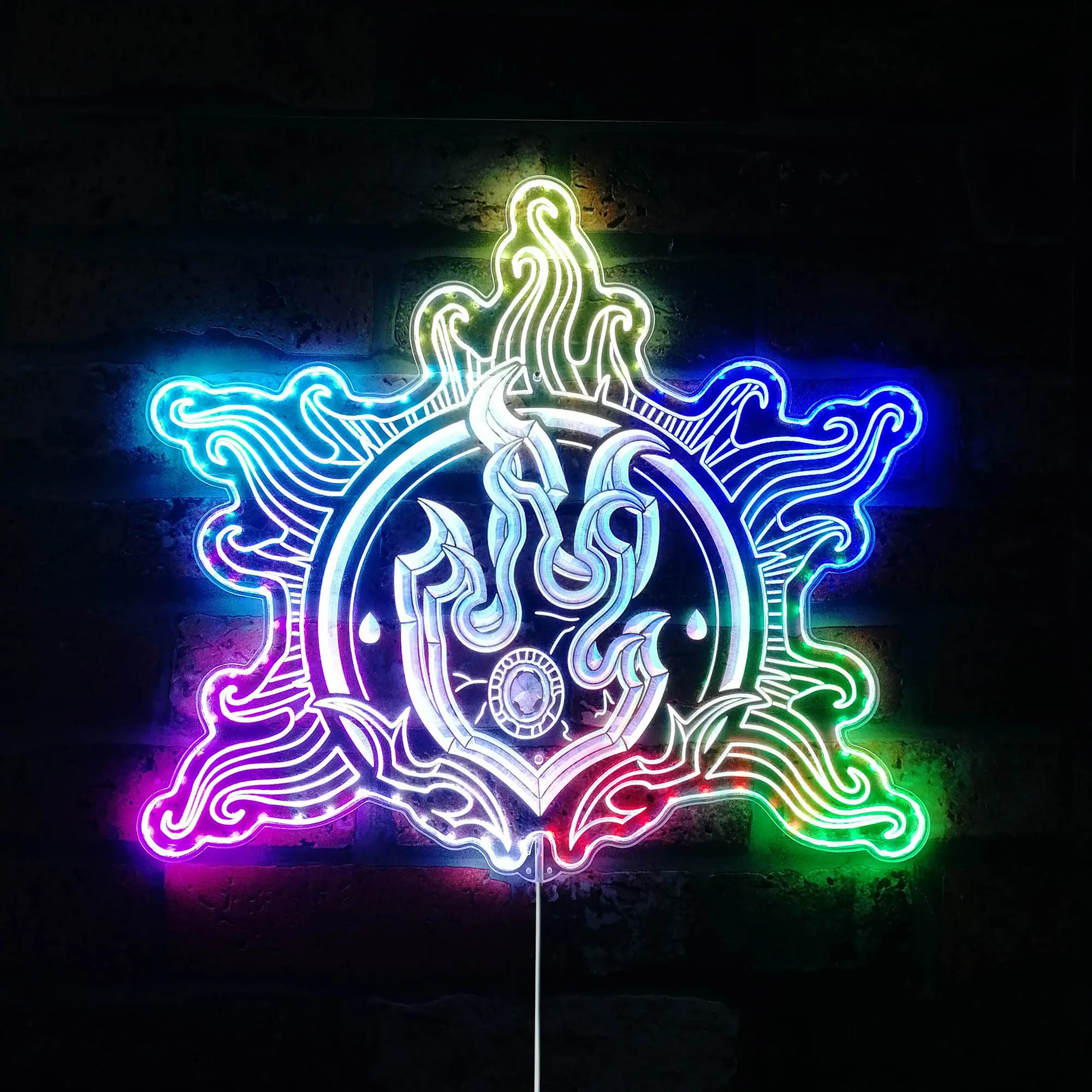 Baldur's Gate 3 Sorcerer Logo Dynamic RGB Edge Lit LED Sign