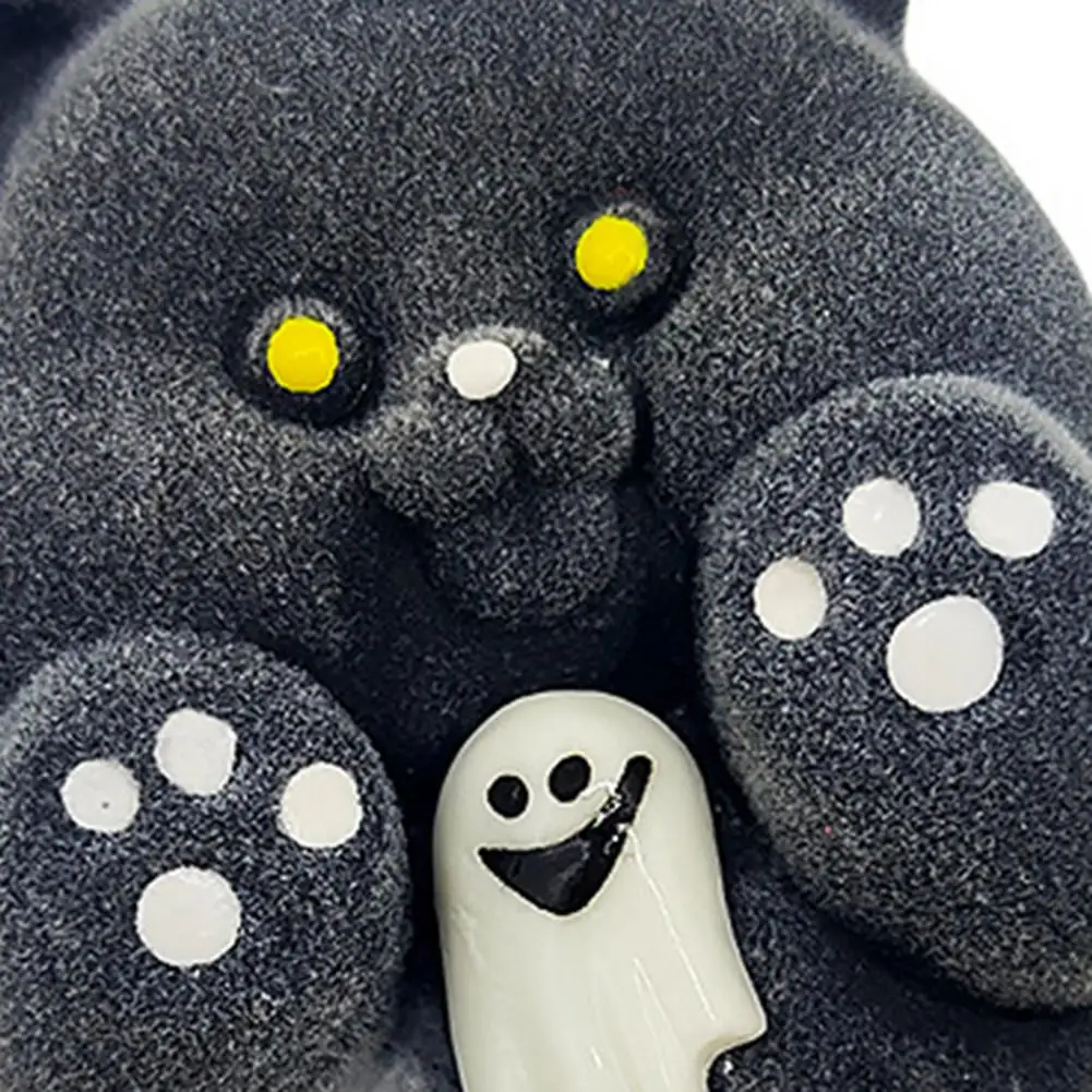 Shape Toy Halloween Squeeze Toy Set Glossy Flocking Cartoon Dog Rabbit Stress Relief Balls Soft Tpr Fidget Toys for Kids Adults