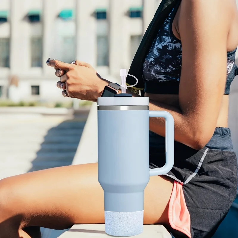 1pc Silicone Cup Bottom Sleeve, Non-slip Twinkle Cup Boot Cover, Cup Accessories For 20-40oz Tumbler & Hydro Flask 12-24oz